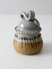 vintage studio pottery jar