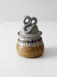 vintage studio pottery jar