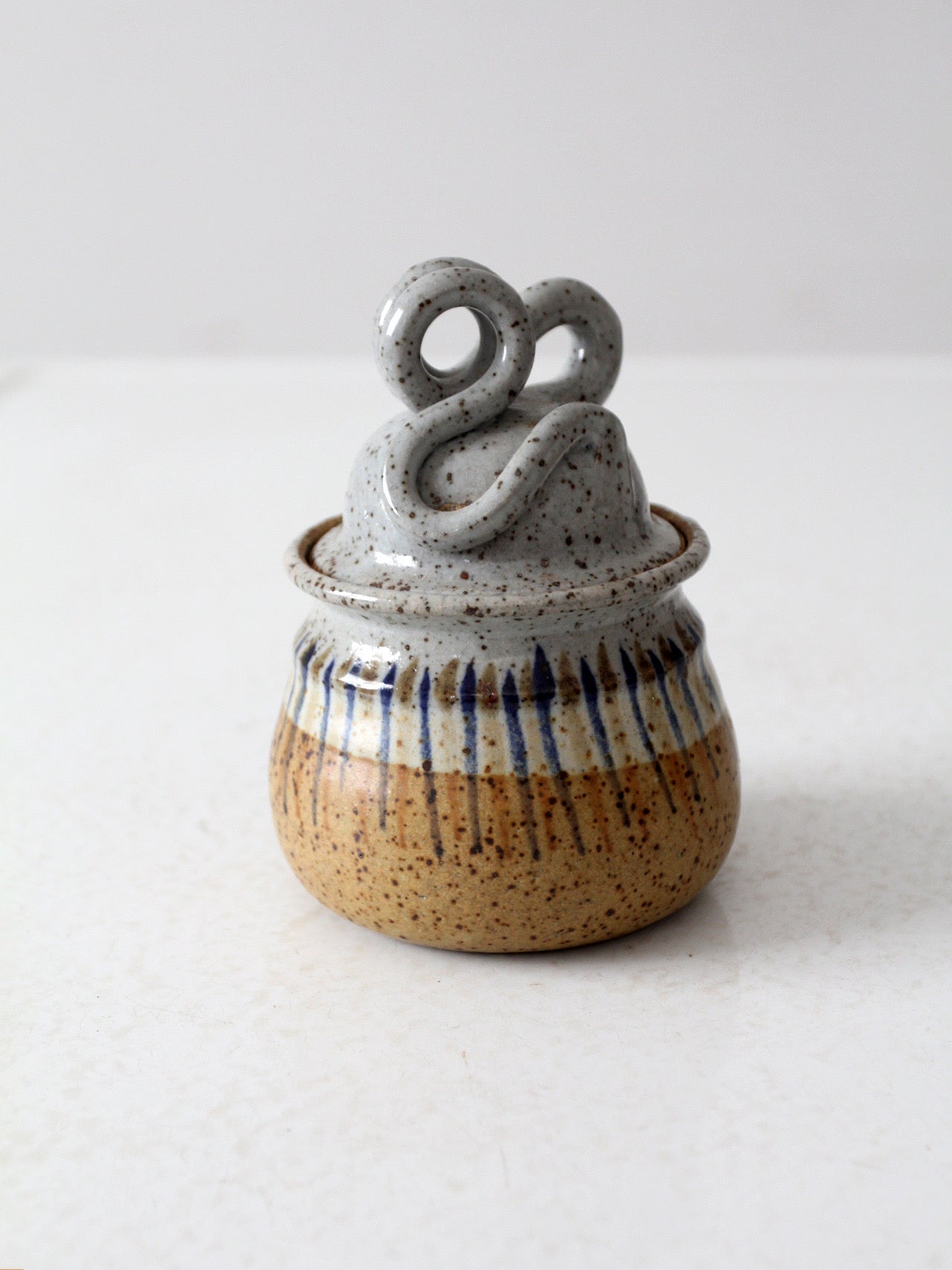 vintage studio pottery jar