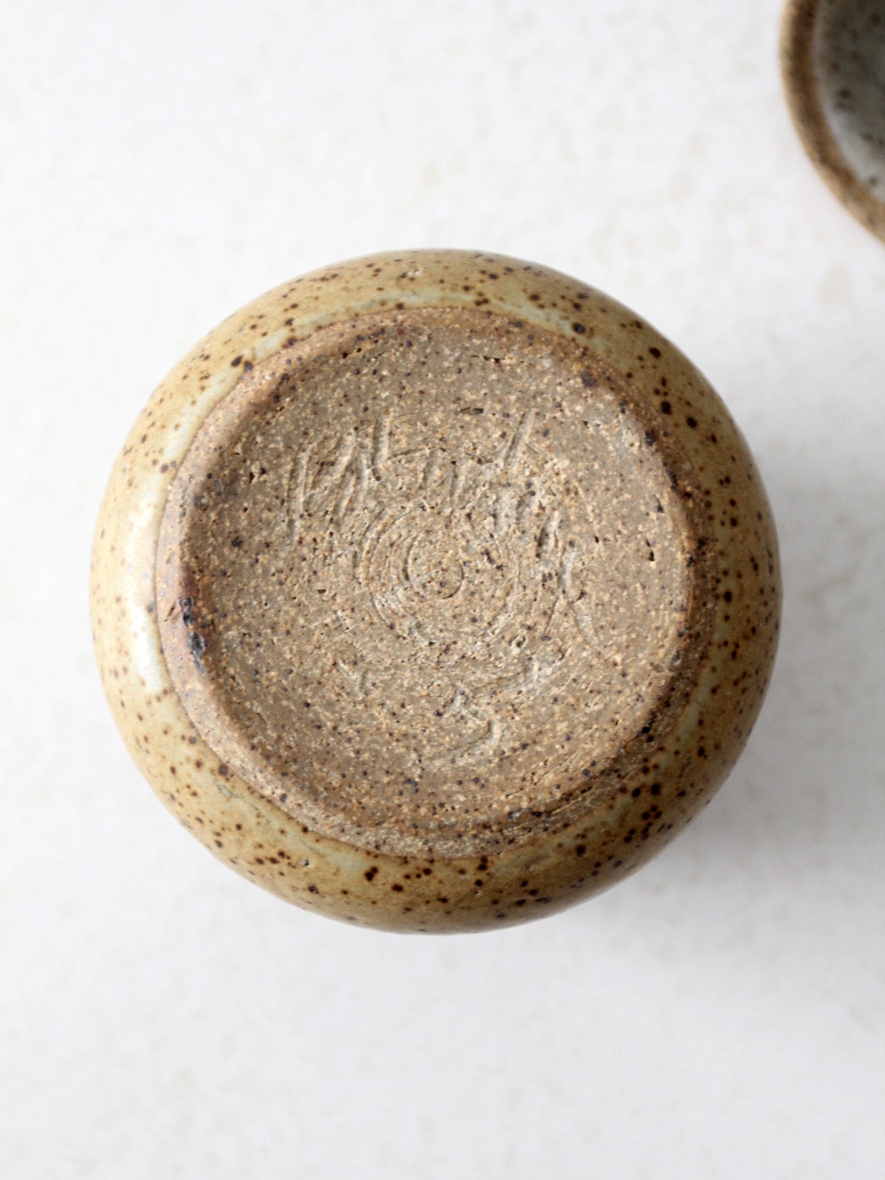 vintage studio pottery jar