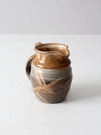 vintage studio pottery pitcher
