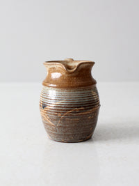 vintage studio pottery pitcher