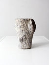 vintage faux bois vase