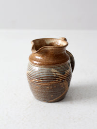 vintage studio pottery pitcher