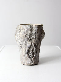 vintage faux bois vase