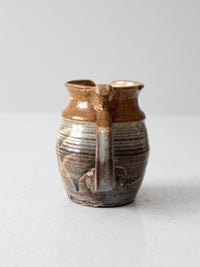 vintage studio pottery pitcher