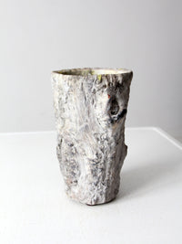 vintage faux bois vase