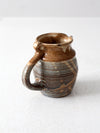 vintage studio pottery pitcher