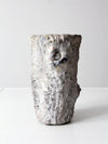 vintage faux bois vase