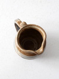 vintage studio pottery pitcher