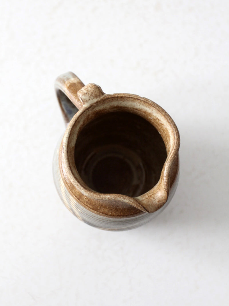 vintage studio pottery pitcher