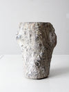 vintage faux bois vase