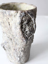 vintage faux bois vase