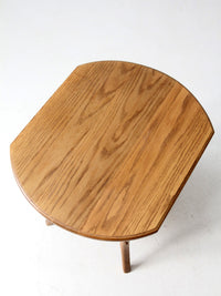 vintage oak Colonial Revival style end table