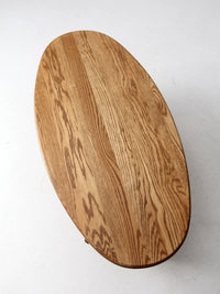 vintage oak Colonial Revival style coffee table