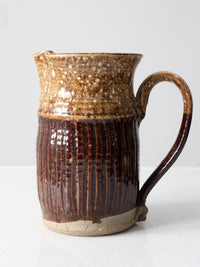 vintage studio pottery pitcher