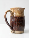 vintage studio pottery pitcher