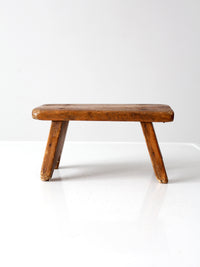 antique wooden footstool