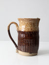 vintage studio pottery pitcher