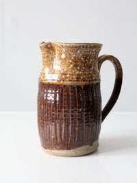 vintage studio pottery pitcher