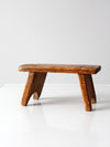 antique wooden footstool