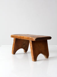 antique wooden footstool