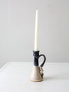 vintage studio pottery candlestick holder