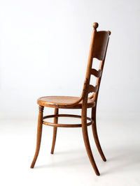 antique continental bentwood ladder-back side chair