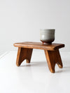 antique wooden footstool