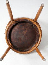 antique continental bentwood ladder-back side chair