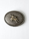 vintage bucking bronco rodeo belt buckle