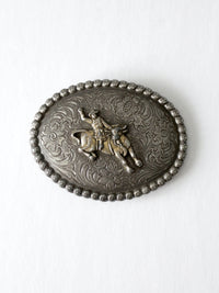 vintage bucking bronco rodeo belt buckle