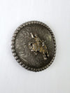 vintage bucking bronco rodeo belt buckle