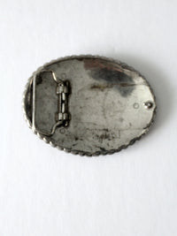vintage bucking bronco rodeo belt buckle