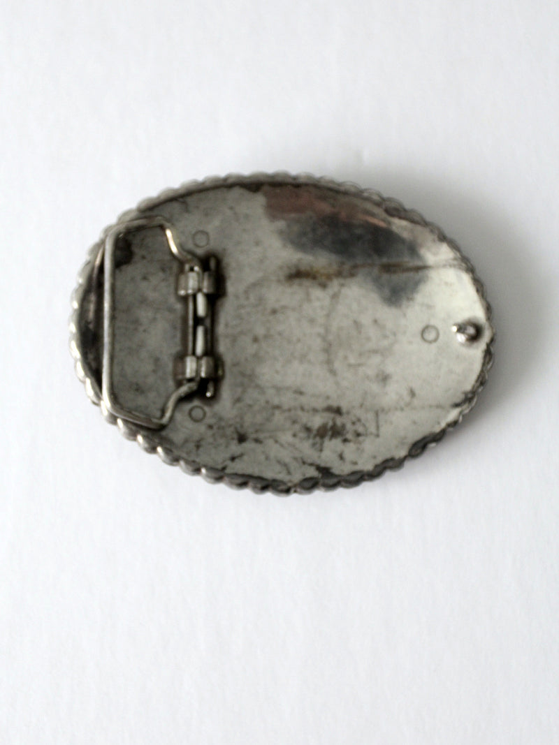 vintage bucking bronco rodeo belt buckle
