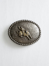 vintage bucking bronco rodeo belt buckle