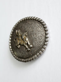 vintage bucking bronco rodeo belt buckle