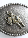 vintage bucking bronco rodeo belt buckle