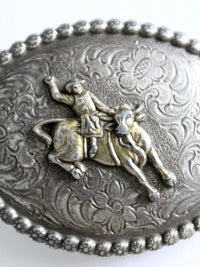 vintage bucking bronco rodeo belt buckle