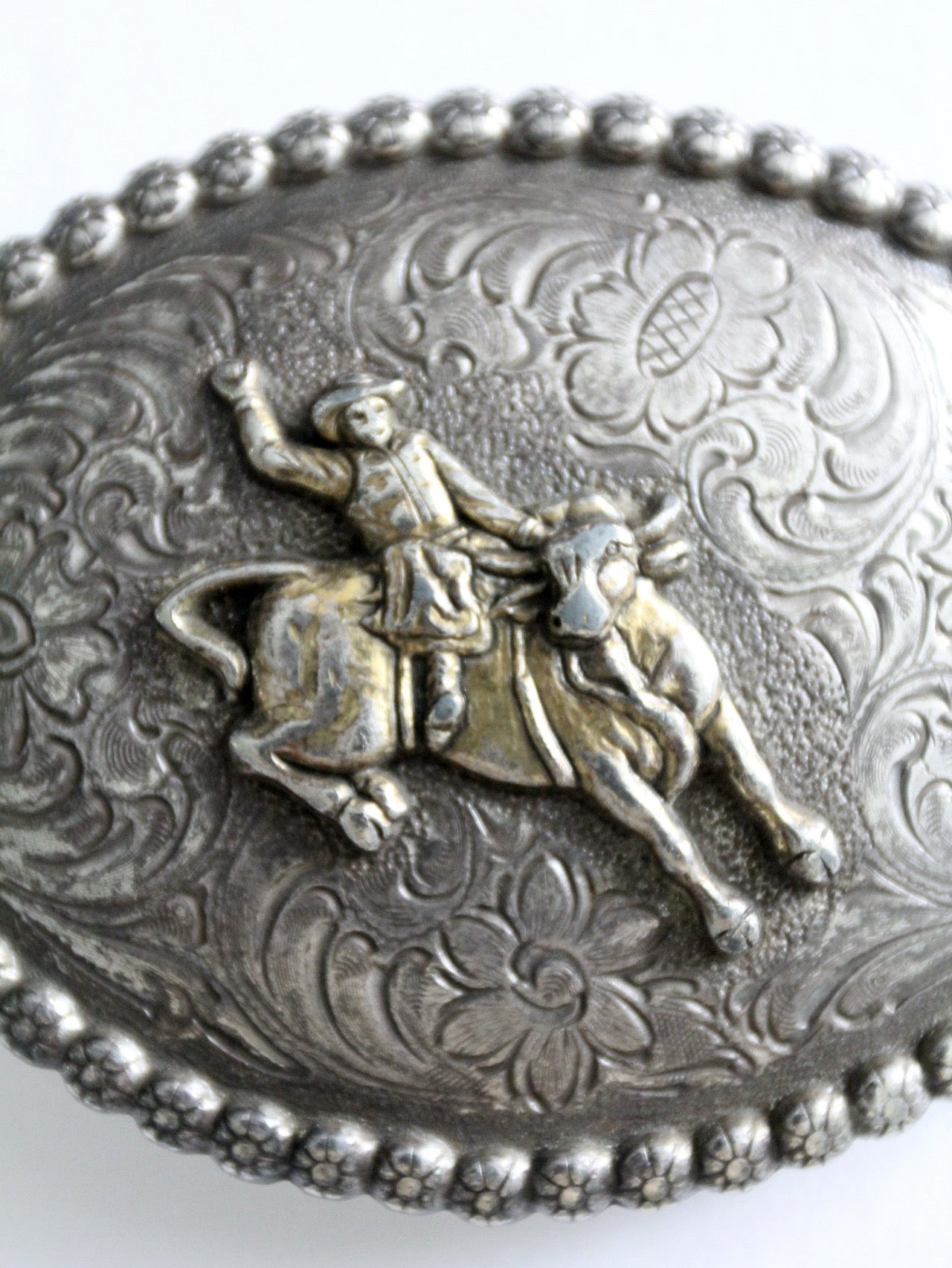 vintage bucking bronco rodeo belt buckle