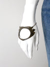 vintage bird motif metal bracelet