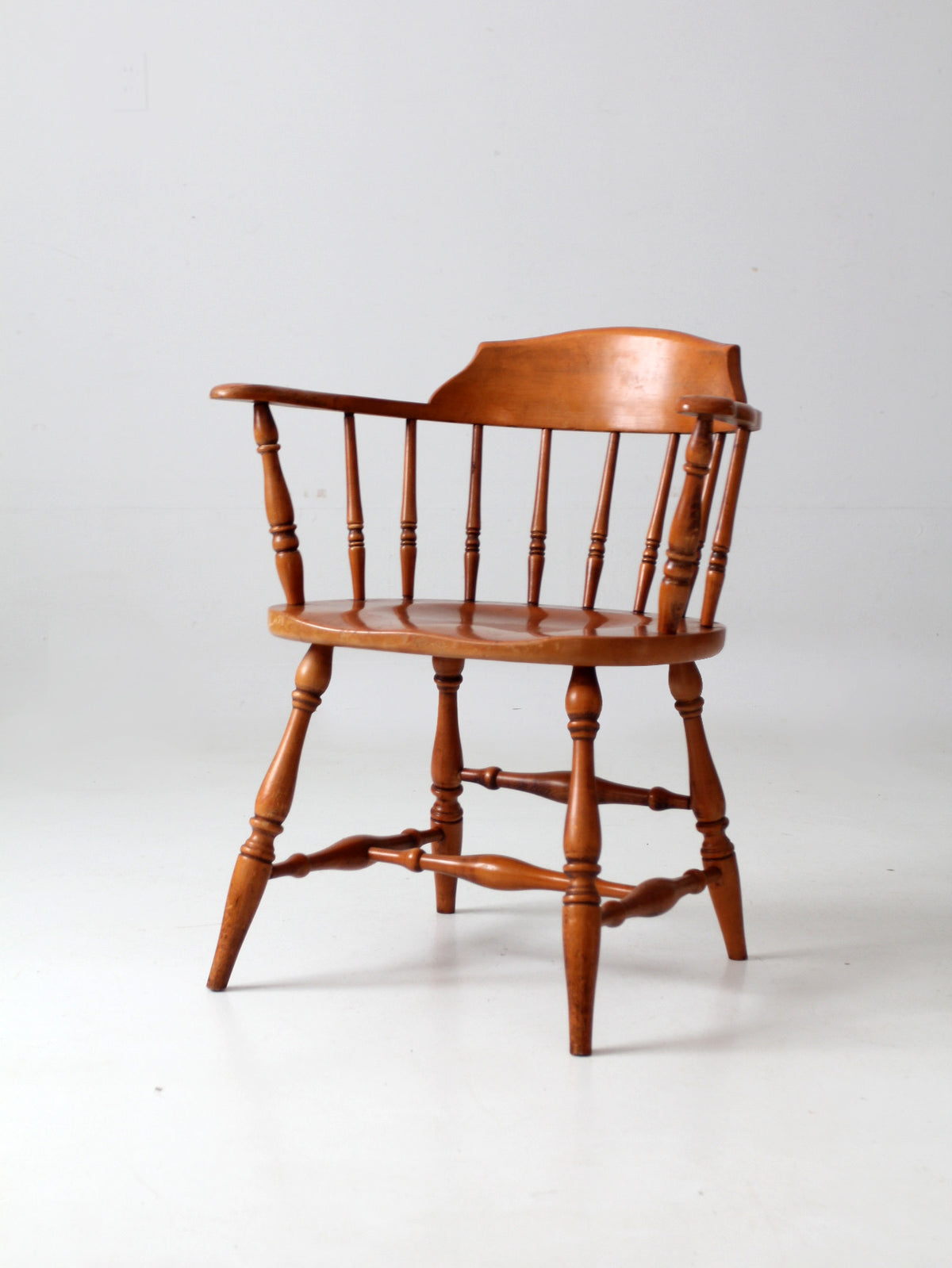 antique low back Windsor arm chair