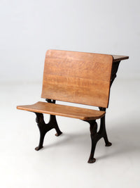 antique Chicago cast iron school desk