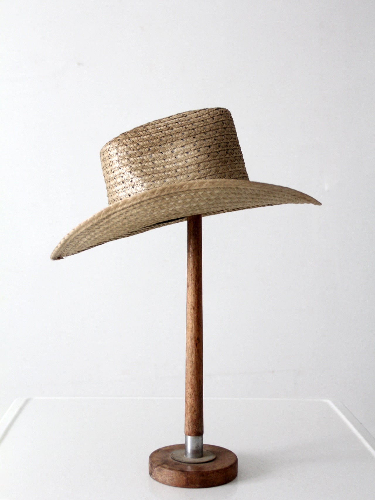 vintage 1970s straw cowboy hat | size 7 1/8