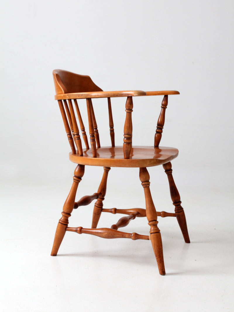 antique low back Windsor arm chair