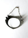 vintage bird motif metal bracelet