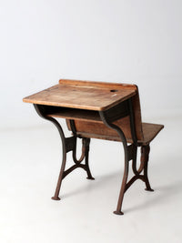 antique American Seating Co school desk