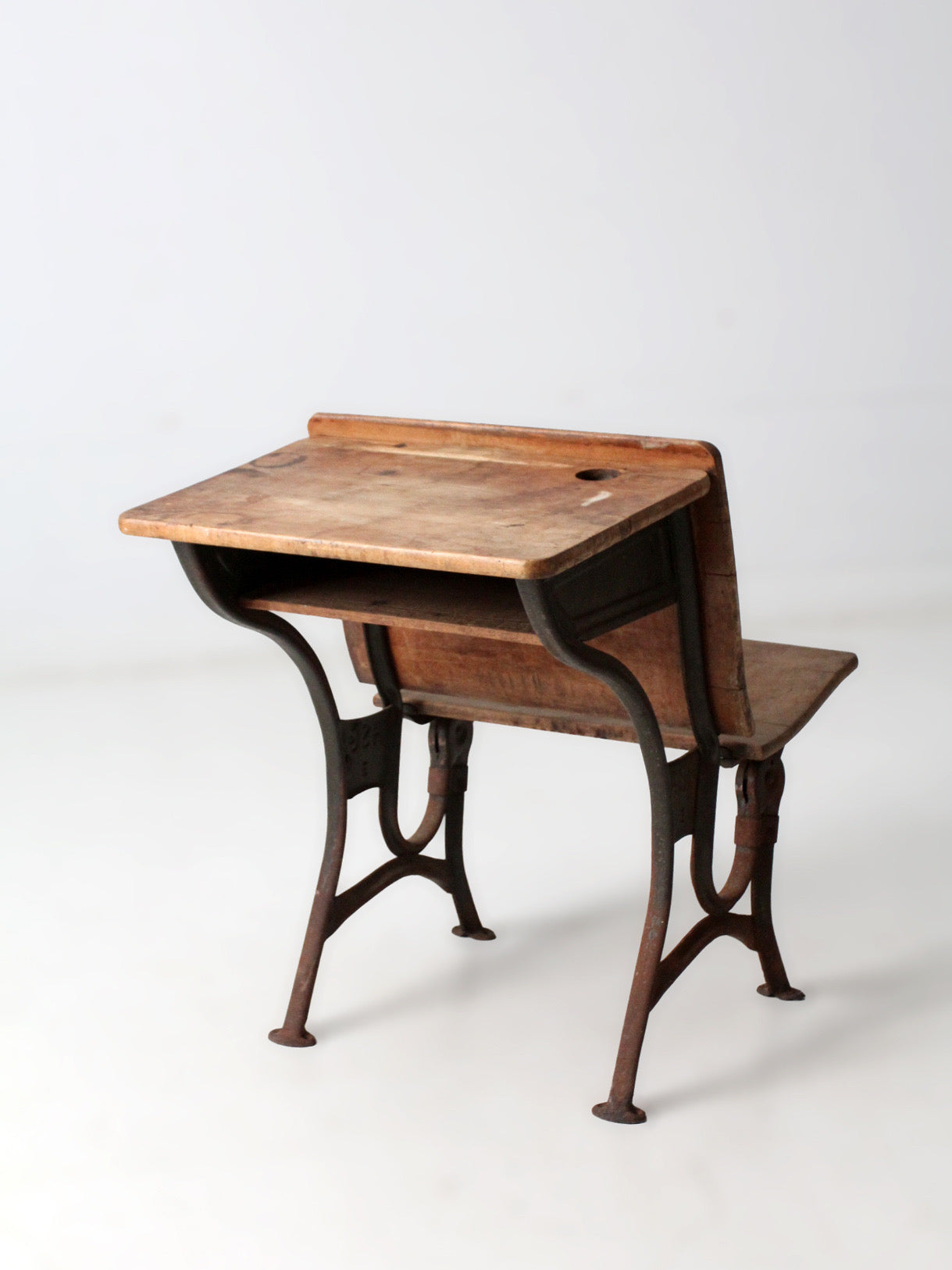 antique American Seating Co school desk