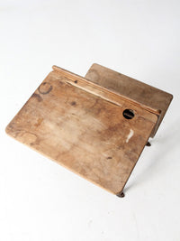 antique American Seating Co school desk