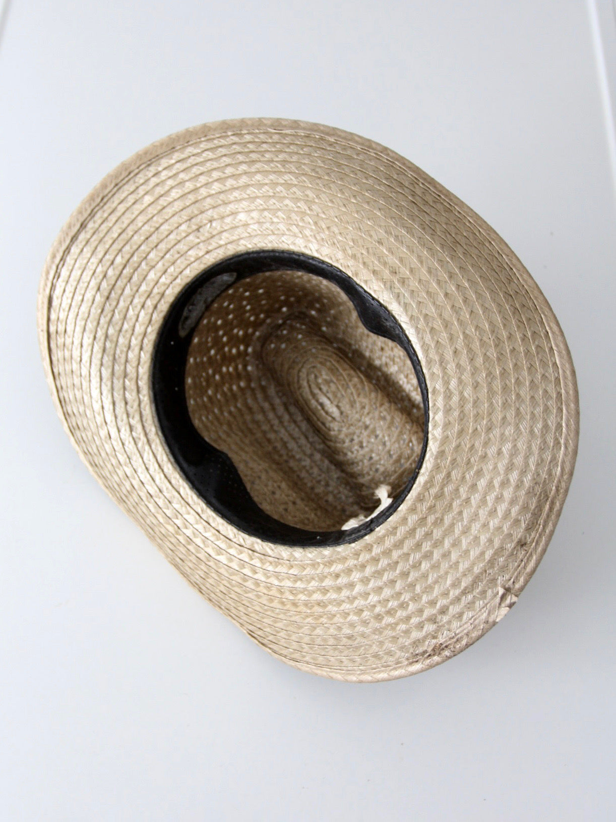 vintage 1970s straw cowboy hat | size 7 1/8